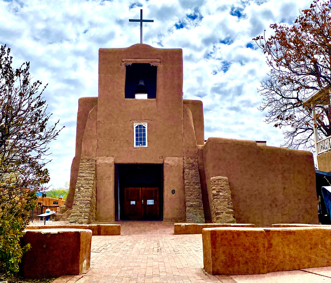 Old Church In Santa Fe Original Oil Collectibles Figurines Knick 